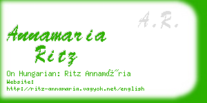 annamaria ritz business card
